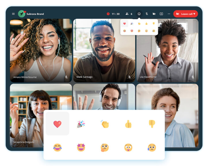 Nextcloud Talk: Reactions in calls