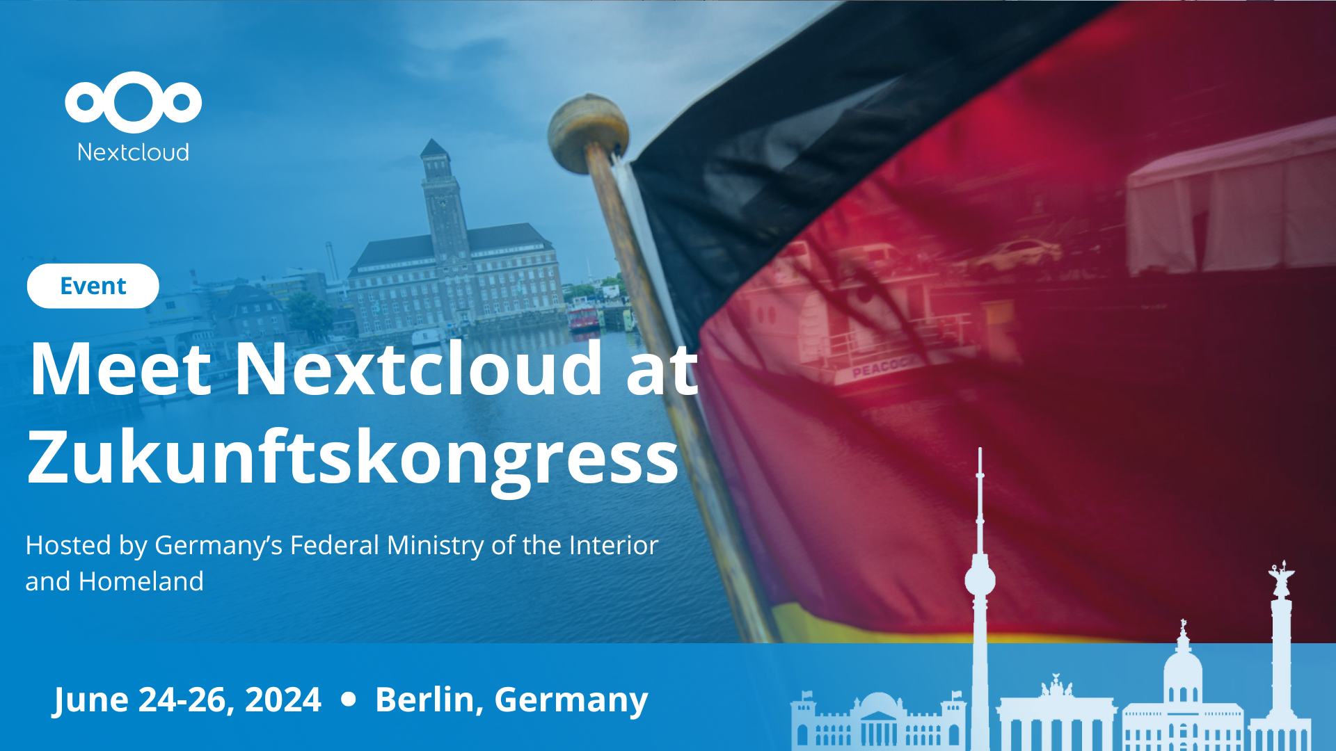 Meet Nextcloud at the 10th annual Zukunftskongress 2024 in Berlin