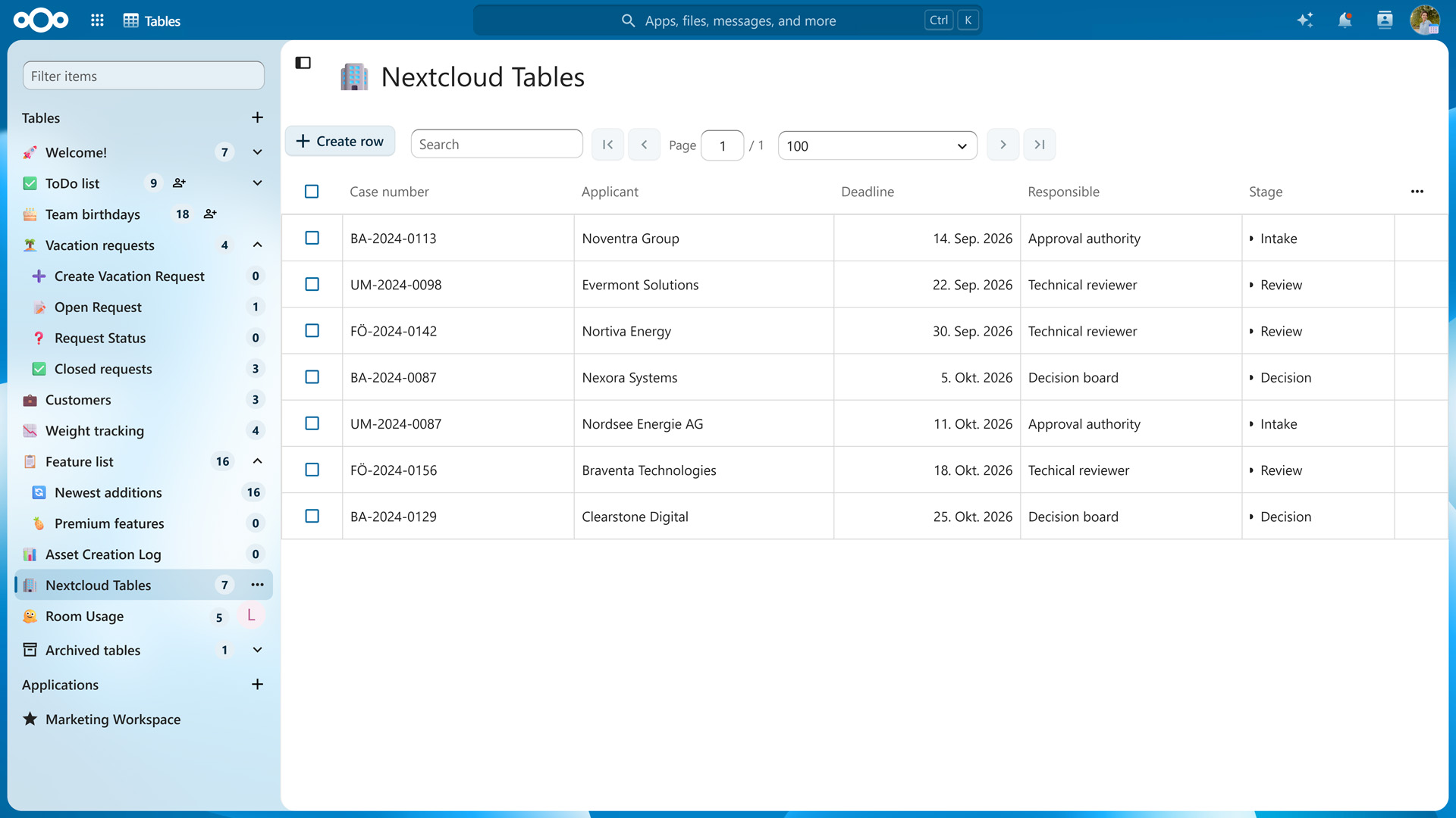 Nextcloud Tables- Hub 26 Summer